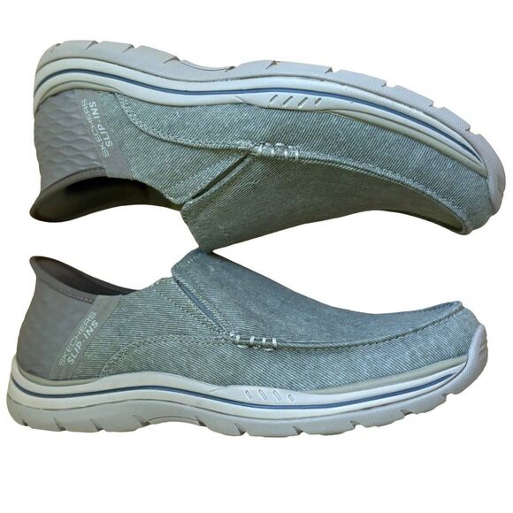 Skechers Shoes Slip-Ins Men's 9 US Parson Dewitt Slip On Shoes Gray - Picture 1 of 6